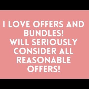 Considering all reasonable offers.